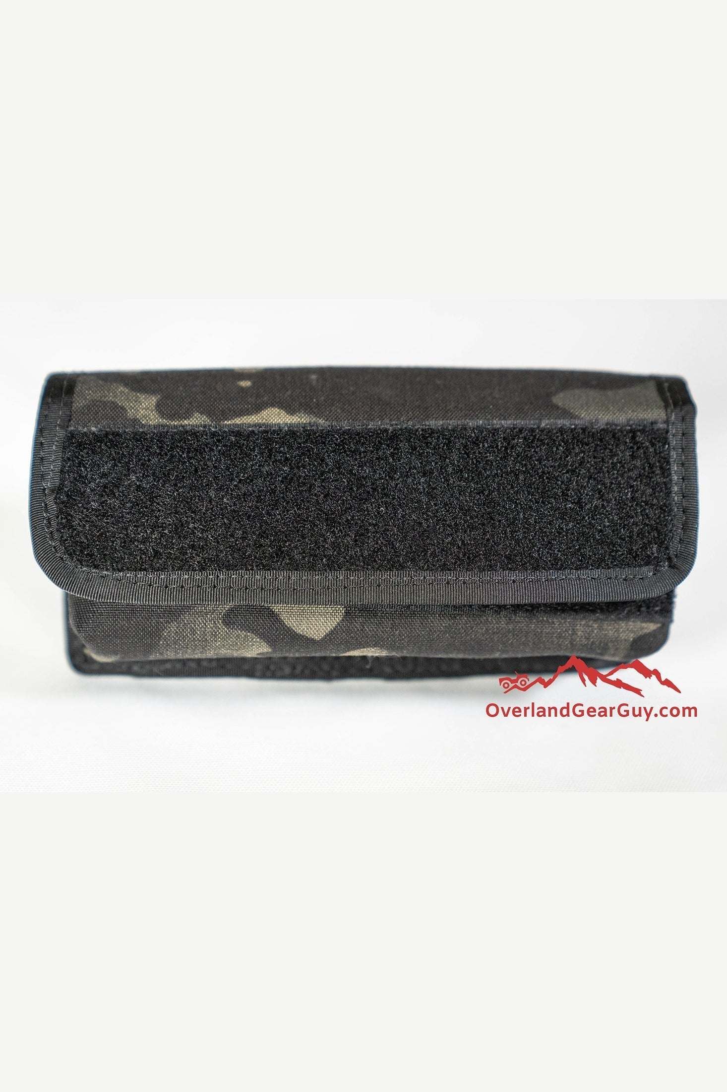 Compact durable MOLLE sunglasses pouch with velcro closure and customizable front patch