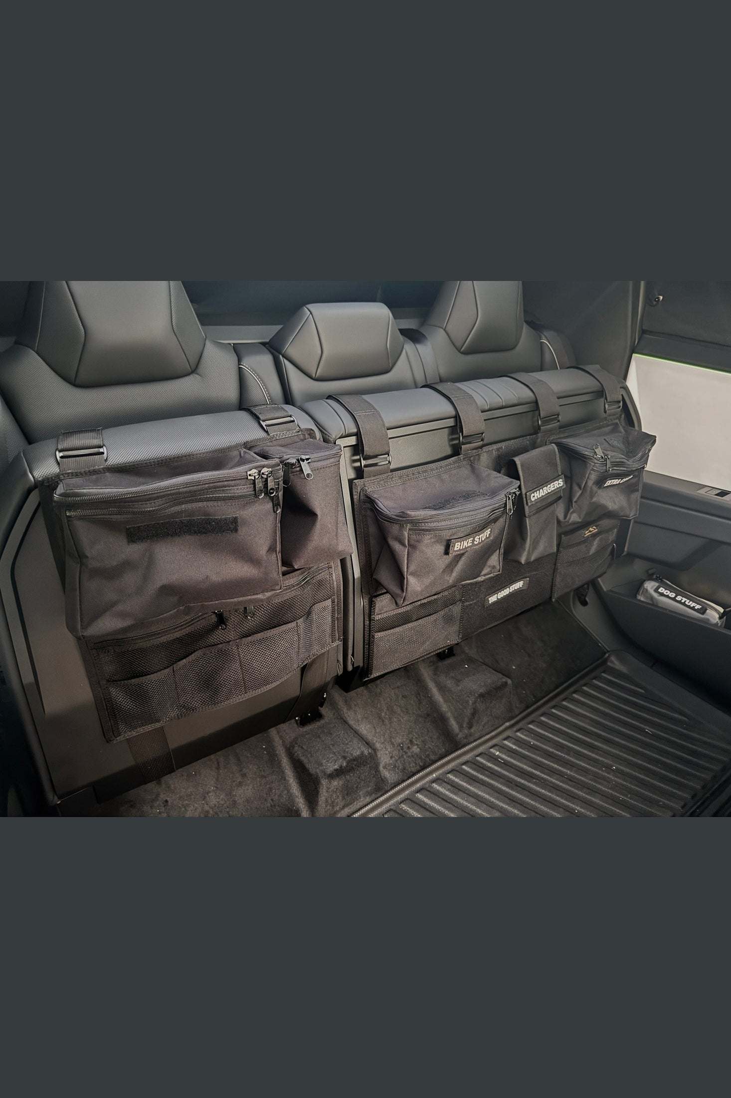 Cyber Truck Backseat Storage Solutions