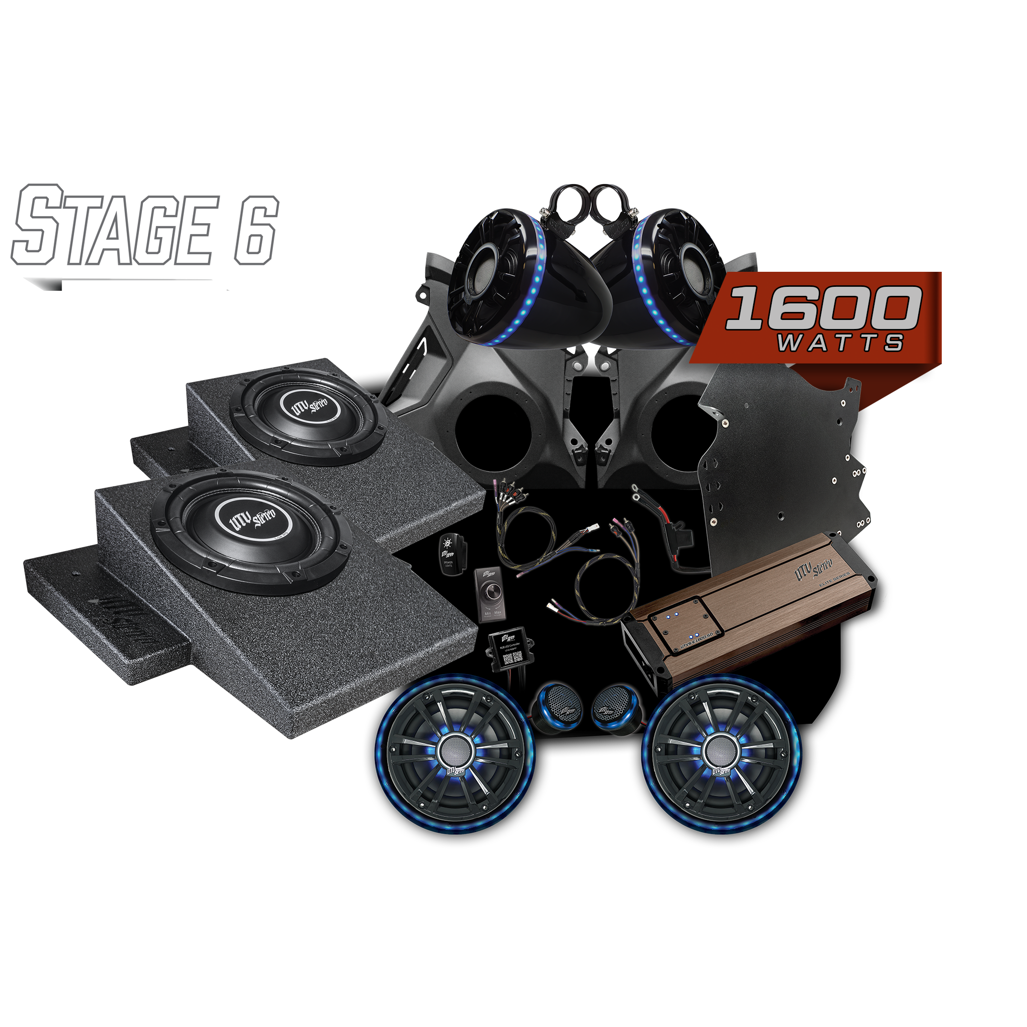 Can-Am Maverick R Elite Stage 6 Stereo Kit - Ultimate Sound System