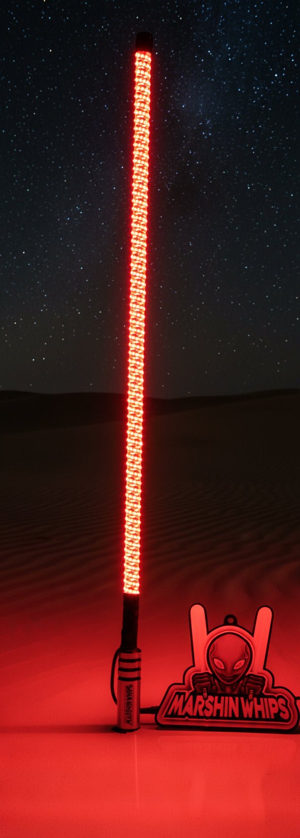 Marshin Whips Chrome Black - Durable Off-Road LED Whips