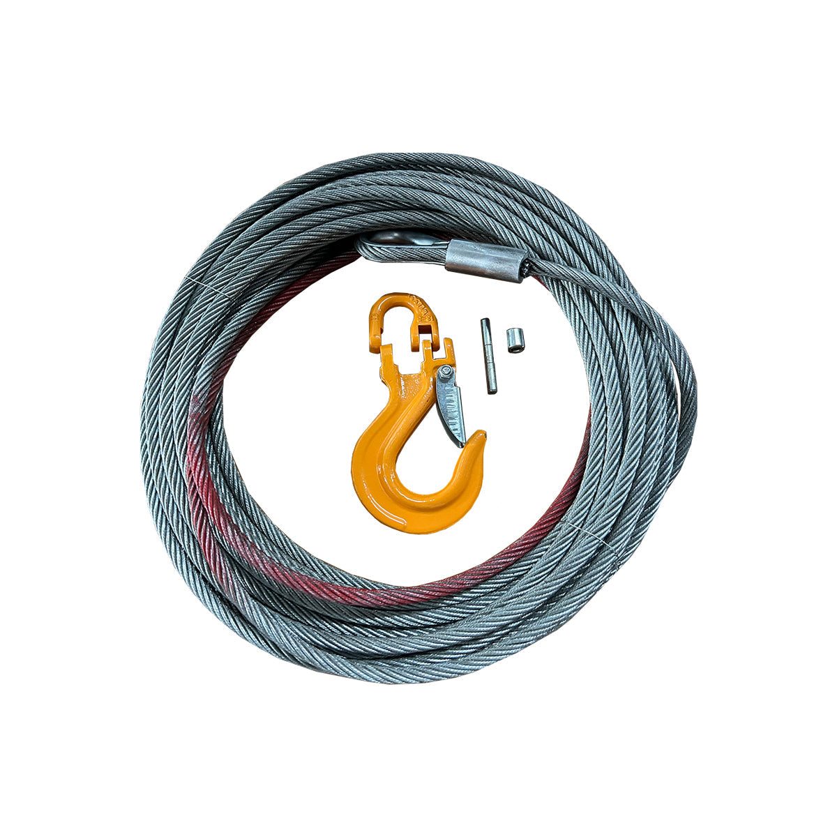Steel Cable with Hook | 713" x 78' | Durable & Reliable Steel Cable