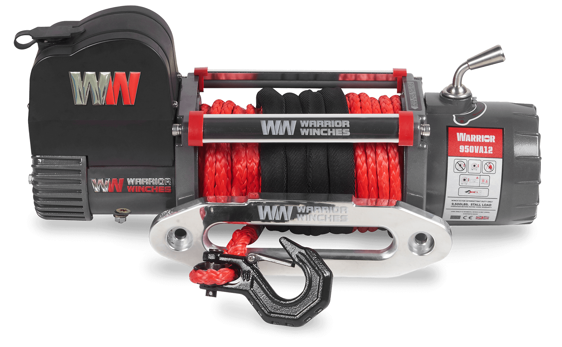 Samurai 10,000lb 12v Electric Winch - Synthetic Rope