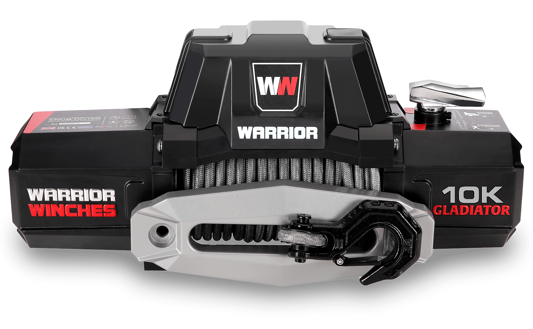 Gladiator F-Type 10,000 LB Electric Winch - Synthetic Rope | Powerful