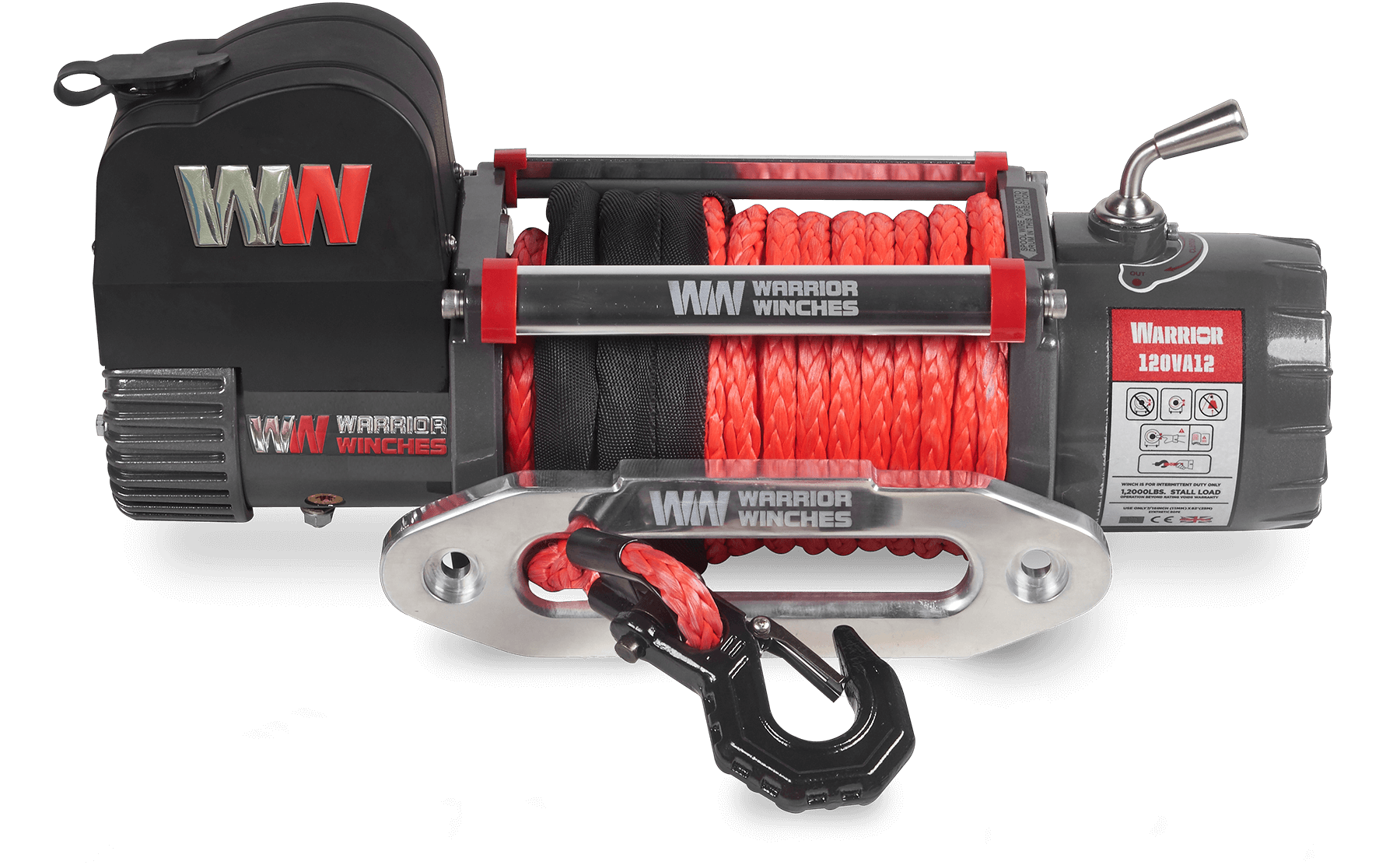 Samurai 12,500 LB, 12V Electric Winch - Synthetic Rope | Superior