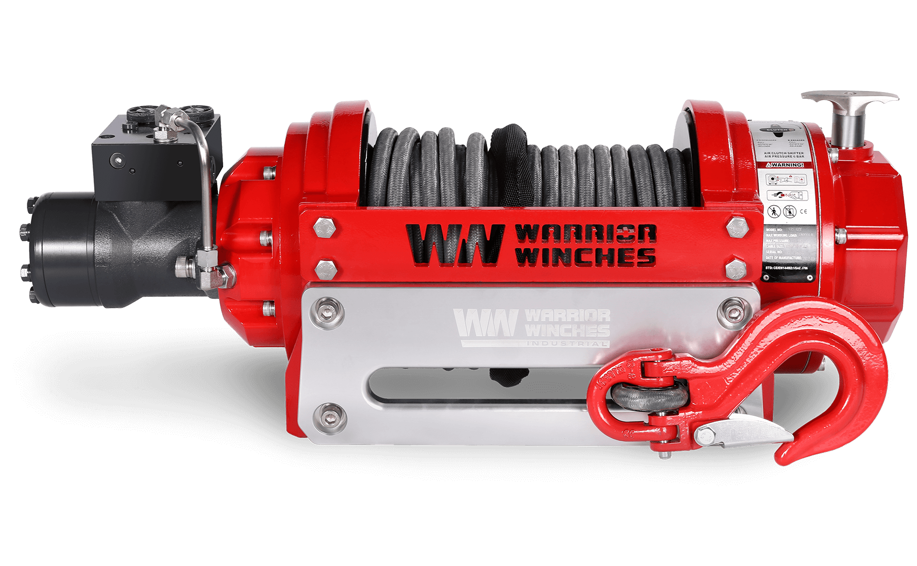 RV18 18,000 LB Hydraulic Winch - Heavy Duty Industrial Equipment