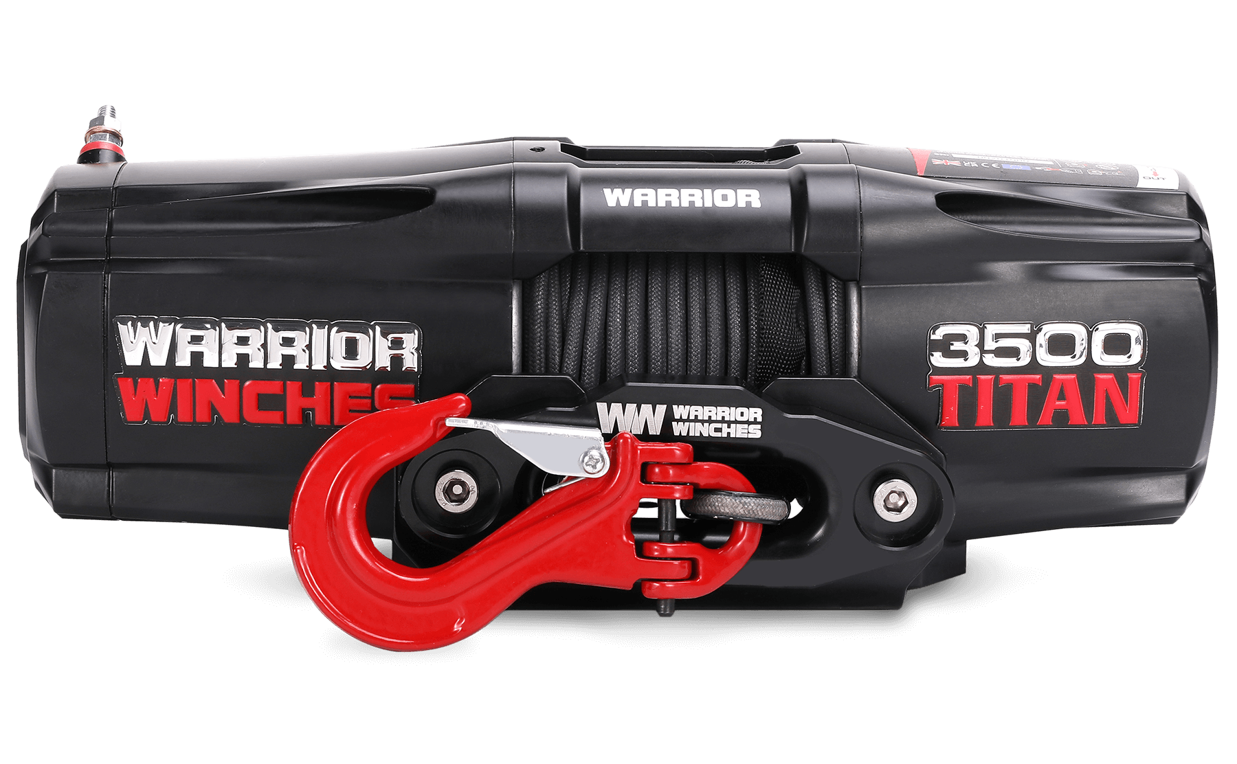 Titan 3,500 LB 12V Electric Winch - Heavy Duty Synthetic Rope