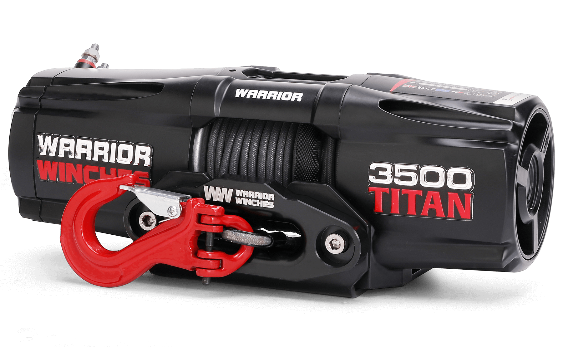Titan 3,500 LB 12V Electric Winch - Heavy Duty Synthetic Rope