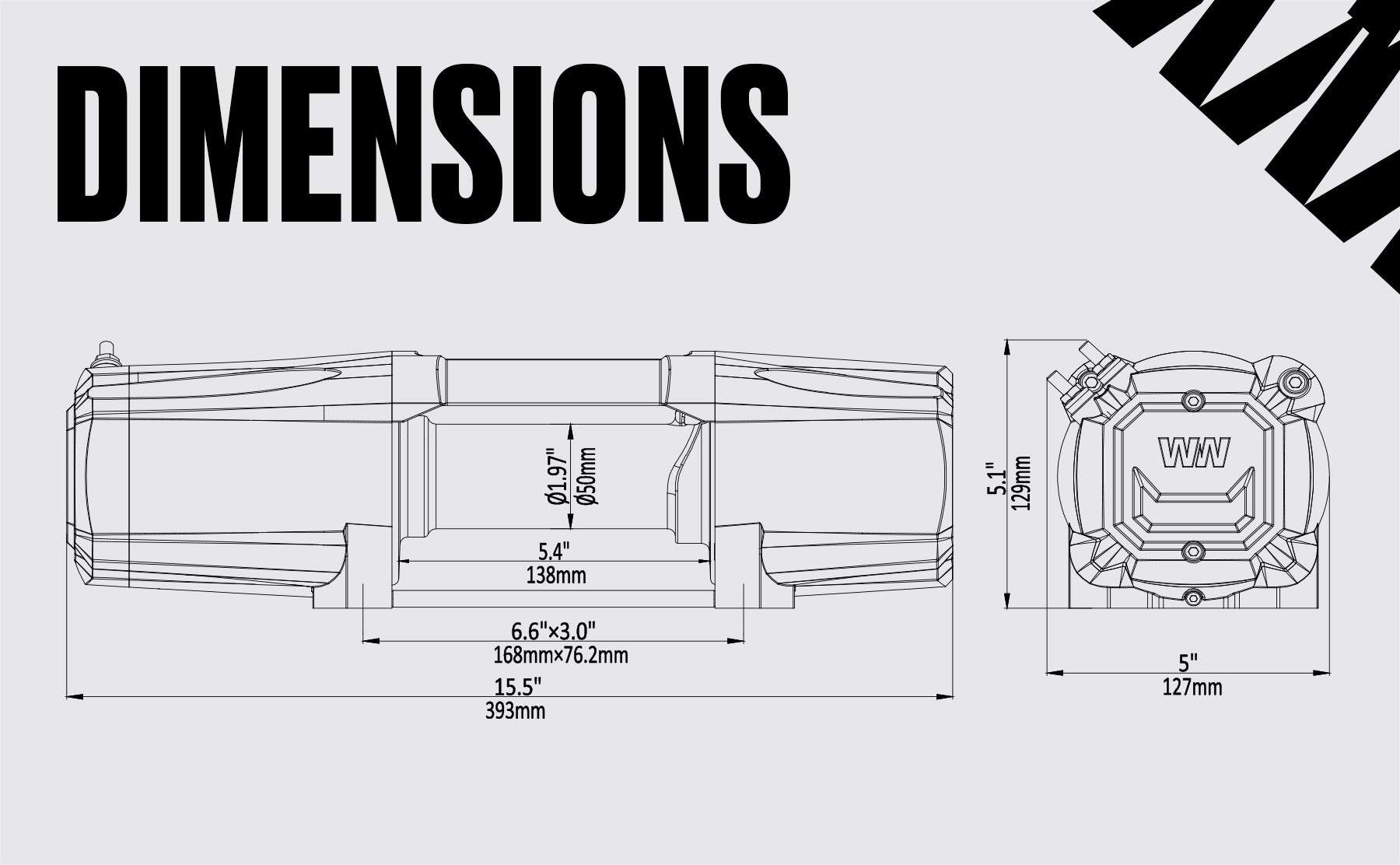 Titan 4,500 LB, 12V Electric Winch with Synthetic Rope | Strong