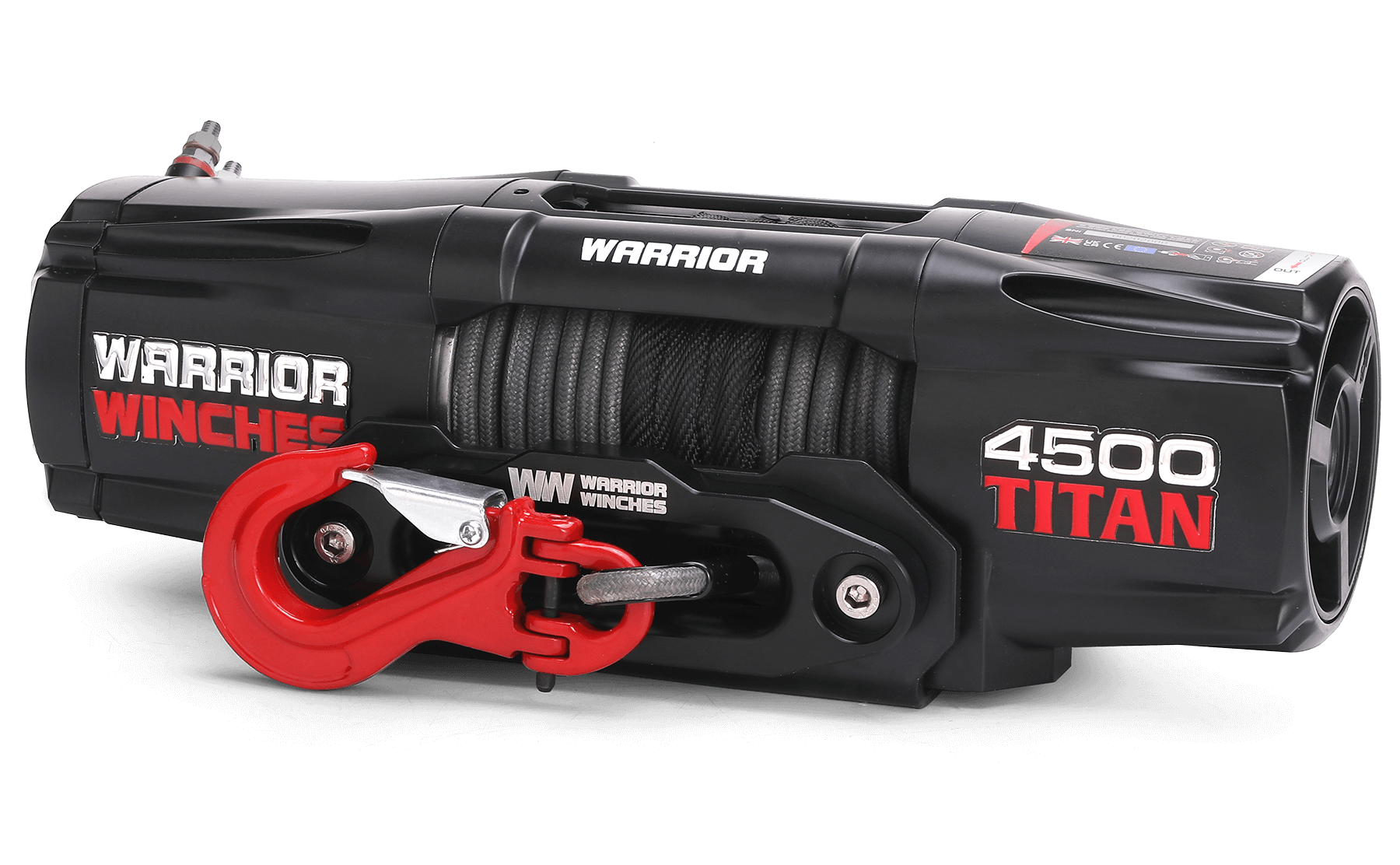 Titan 4,500 LB, 12V Electric Winch with Synthetic Rope | Strong