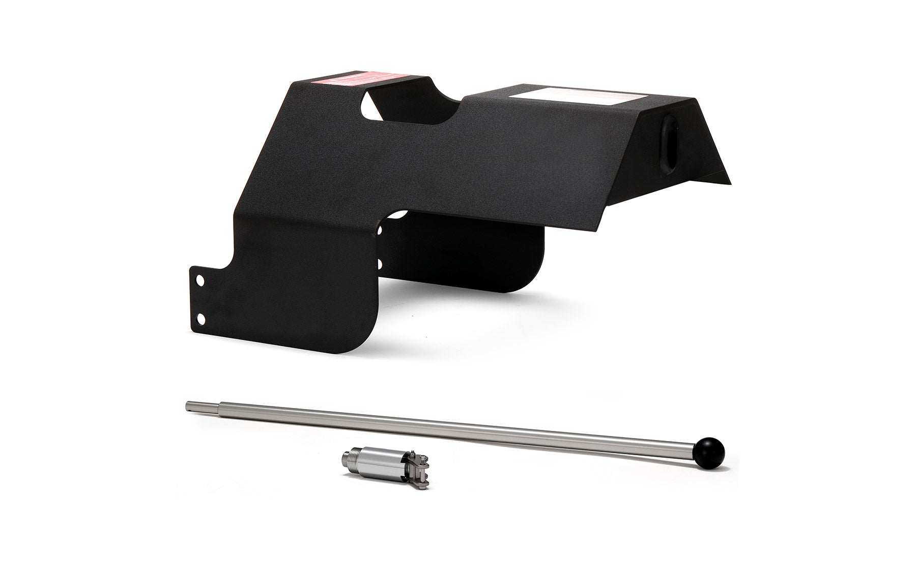 Warrior Winches clutch lever extension for 15000-18000 lb RV winches with black metal cover and steel lever rod