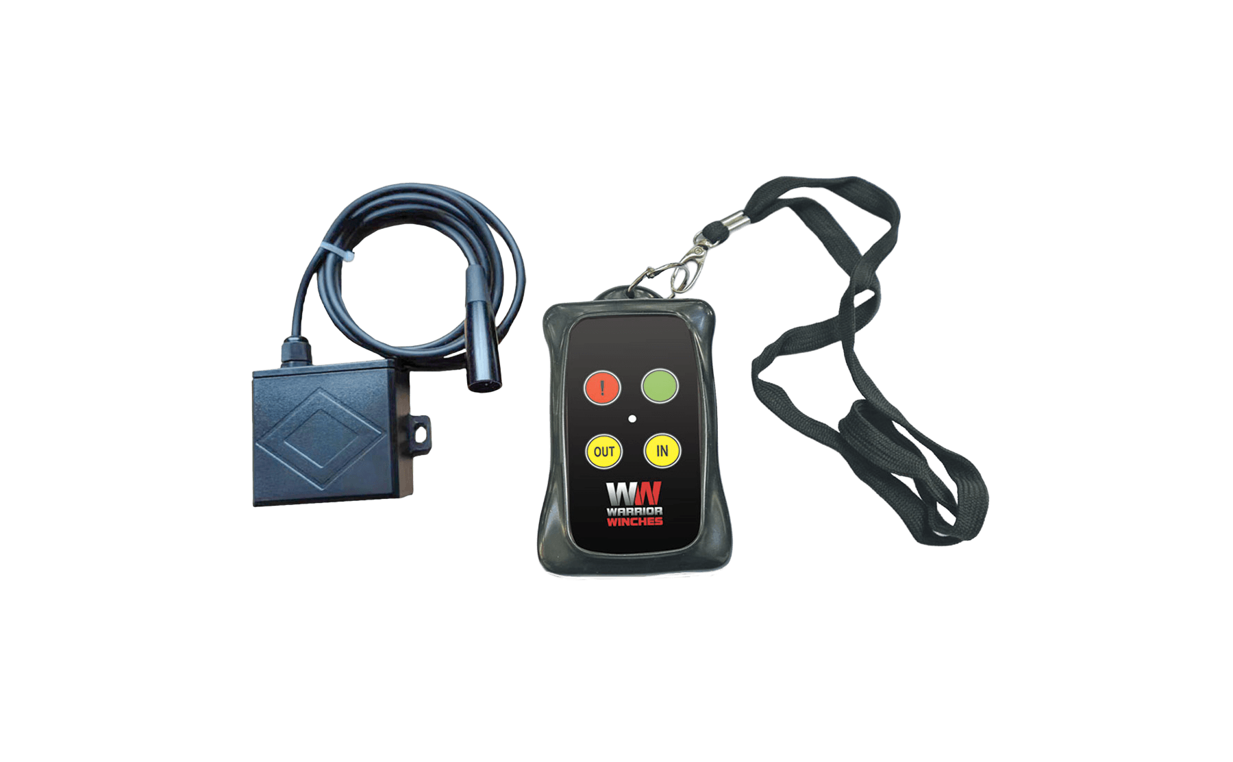 Wireless heavy duty winch remote control with air socket EWX004-CAD, compatible with 12v and 24v models