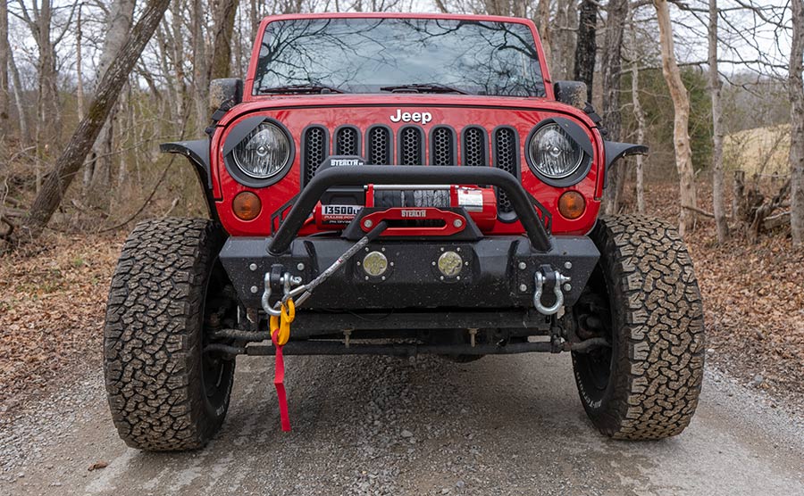Stealth 13,500lb 12v Electric Winch - Synthetic Rope