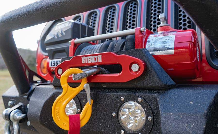 Stealth 13,500 LB Electric Winch - Synthetic Rope | Recovery Solution