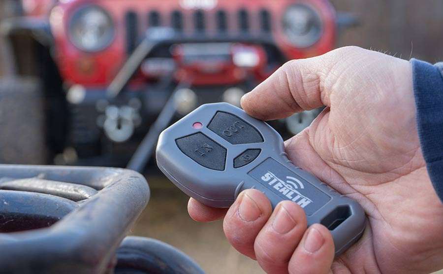 Stealth 13,500 LB Electric Winch - Heavy Duty Steel Rope for Recovery