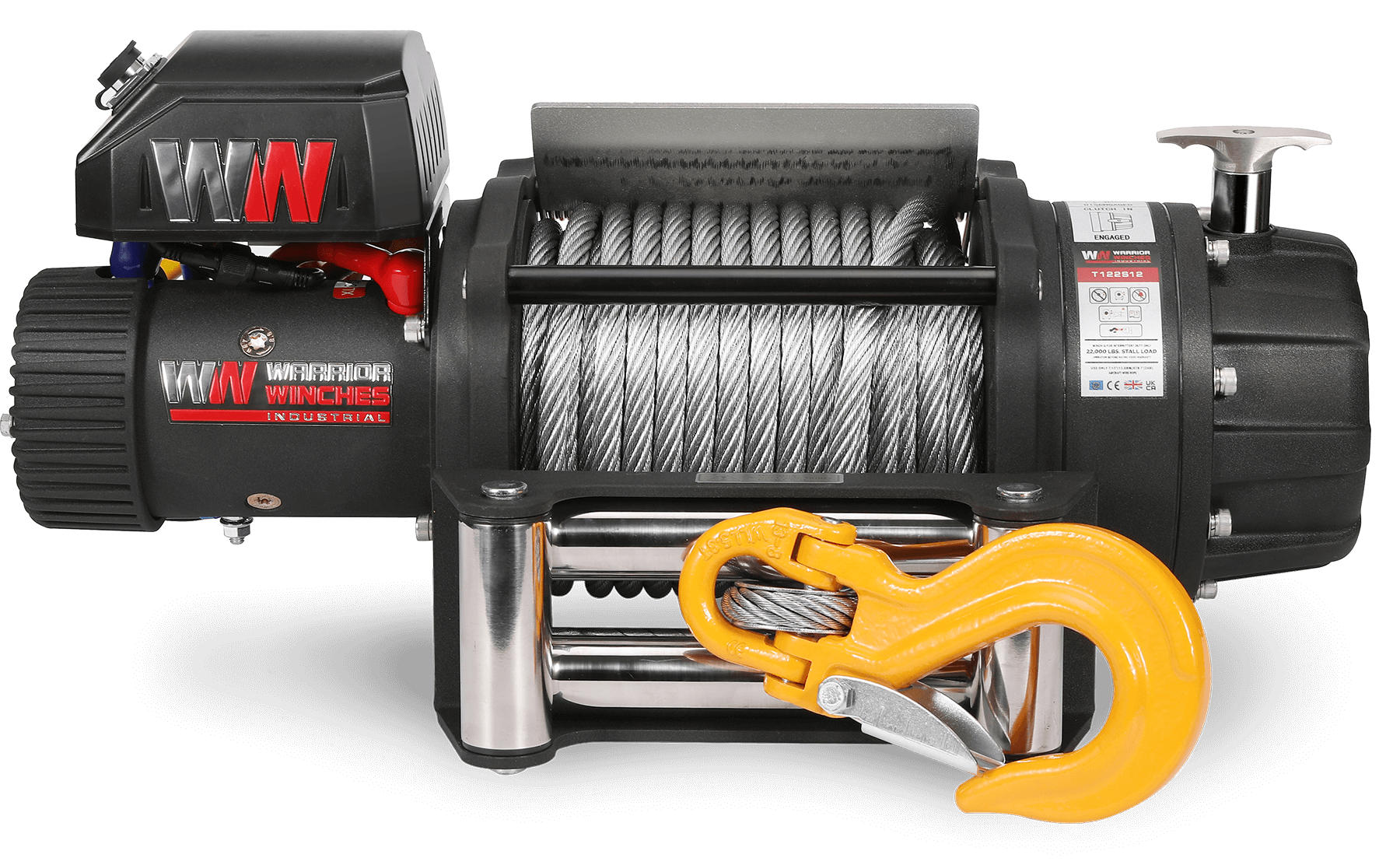 T1000 Severe Duty 22,000 LB Electric Winch - Steel Rope | Robust