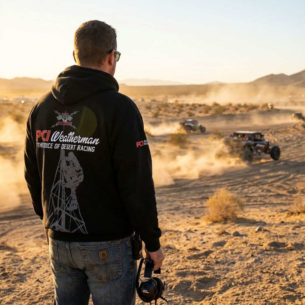 Sudadera con capucha del hombre del tiempo