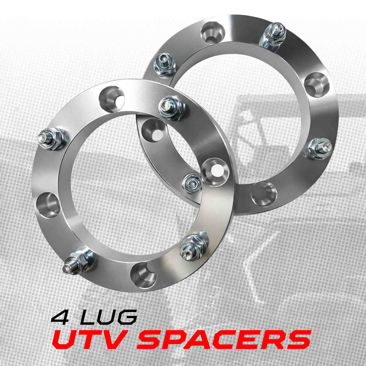 4x137 Wheel Spacer 10x1.25mm studs 1"