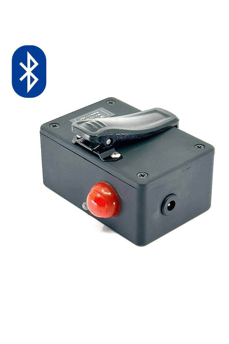 Portable Wireless Receiver with Bluetooth connectivity and large Push to Talk button.