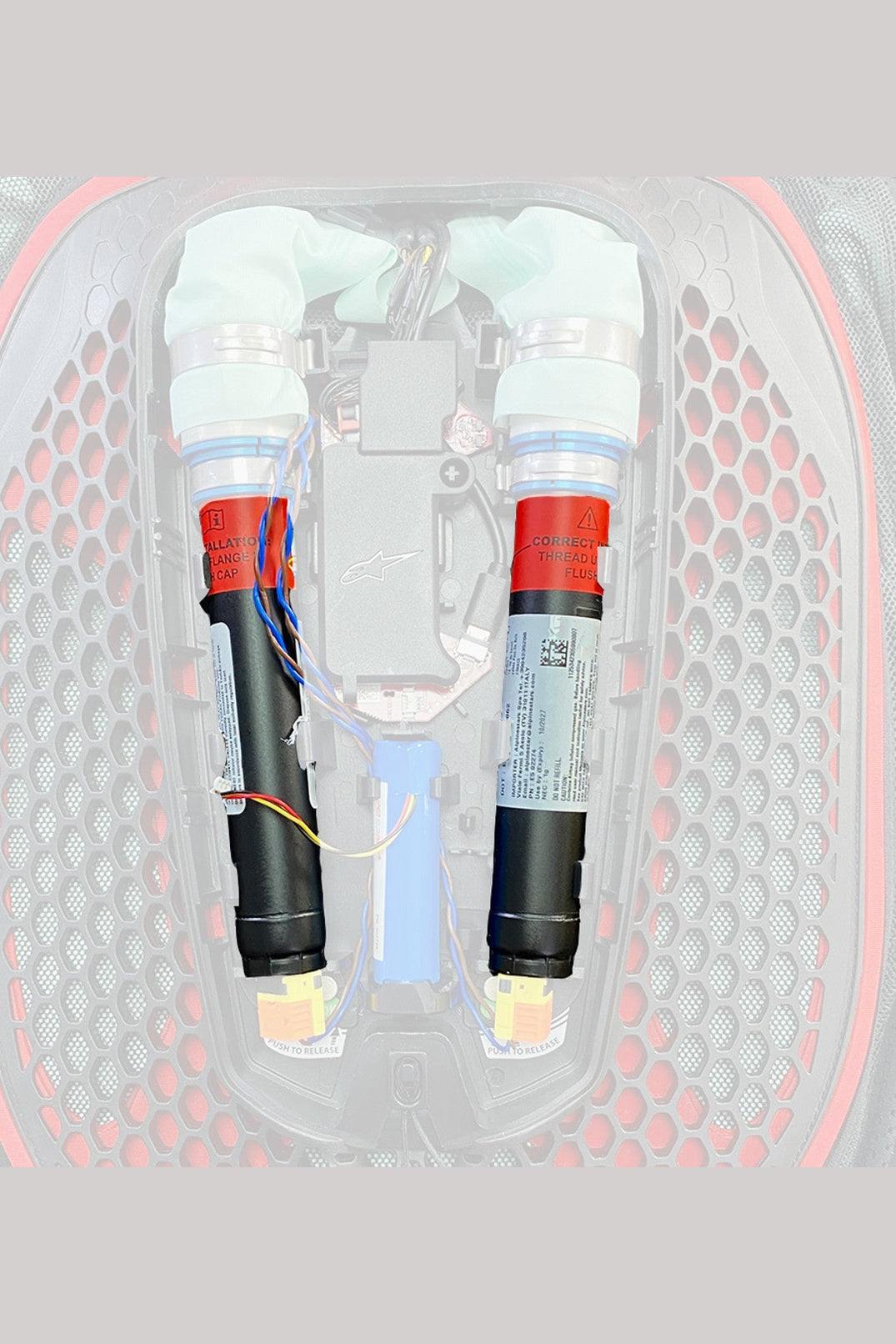 Alpinestars Tech-Air Offroad Replacement Canisters 2-pack for airbag system rapid inflation and crash protection