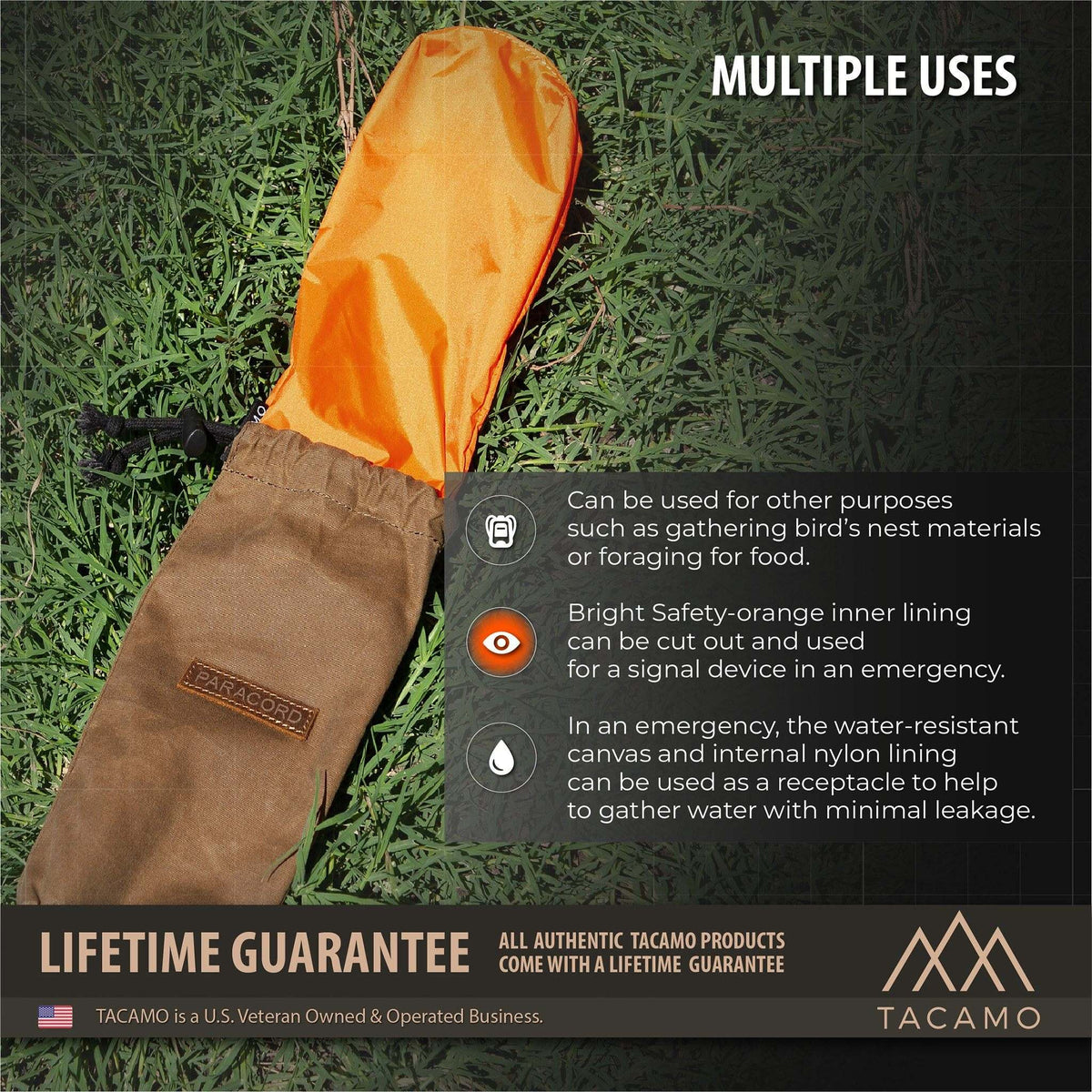 Canvas Bushcraft Bag for Paracord - Durable, Storage Solution by TITAN