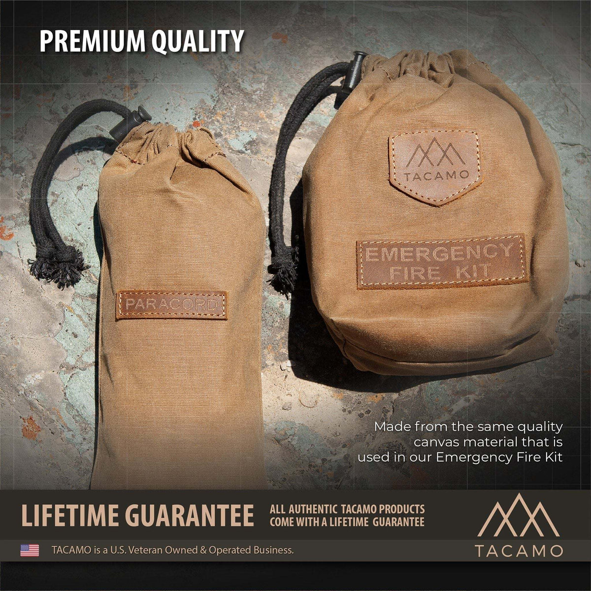 Canvas Bushcraft Bag for Paracord - Durable, Storage Solution by TITAN