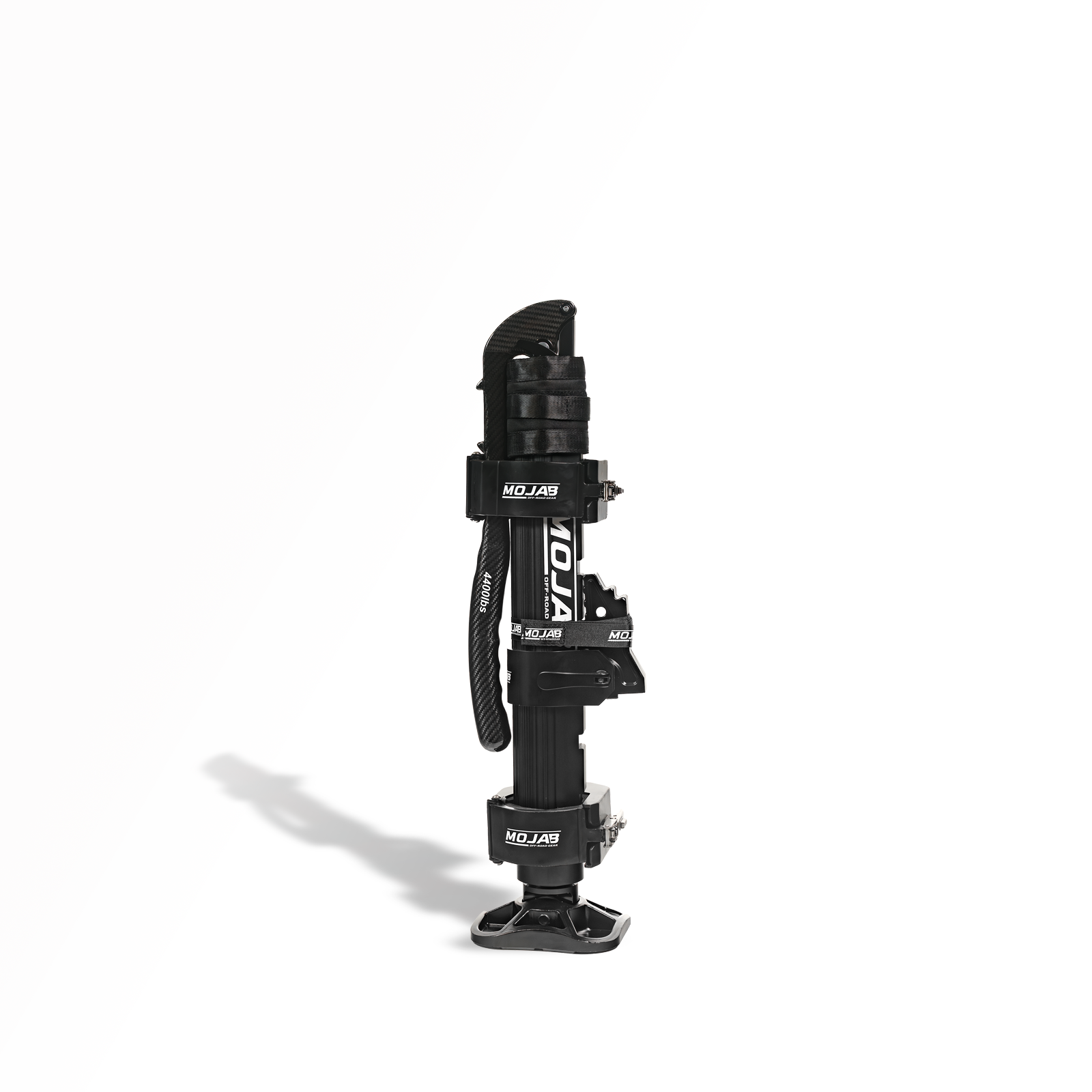 CarbonPro SXS Hydraulic Jack with carbon fiber handle and mounting clamps for off-road vehicles