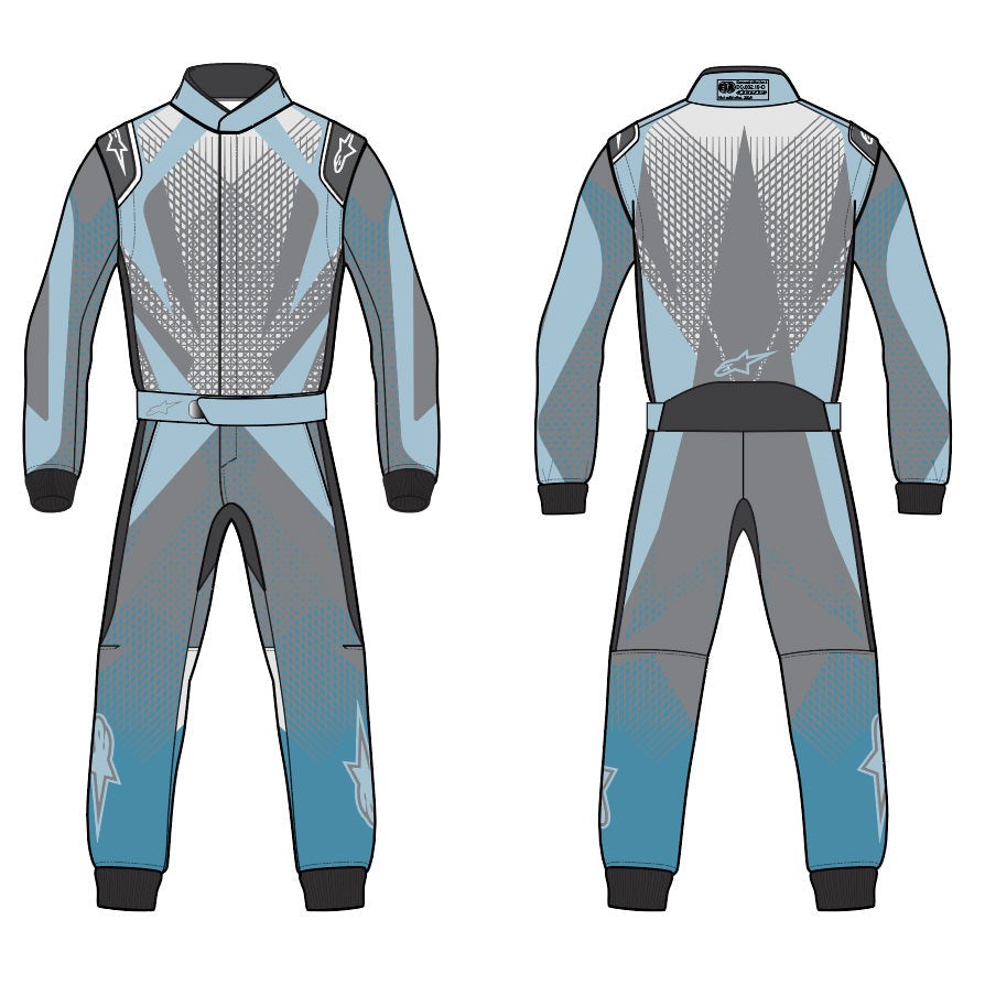 Alpinestars custom driving suit design artwork