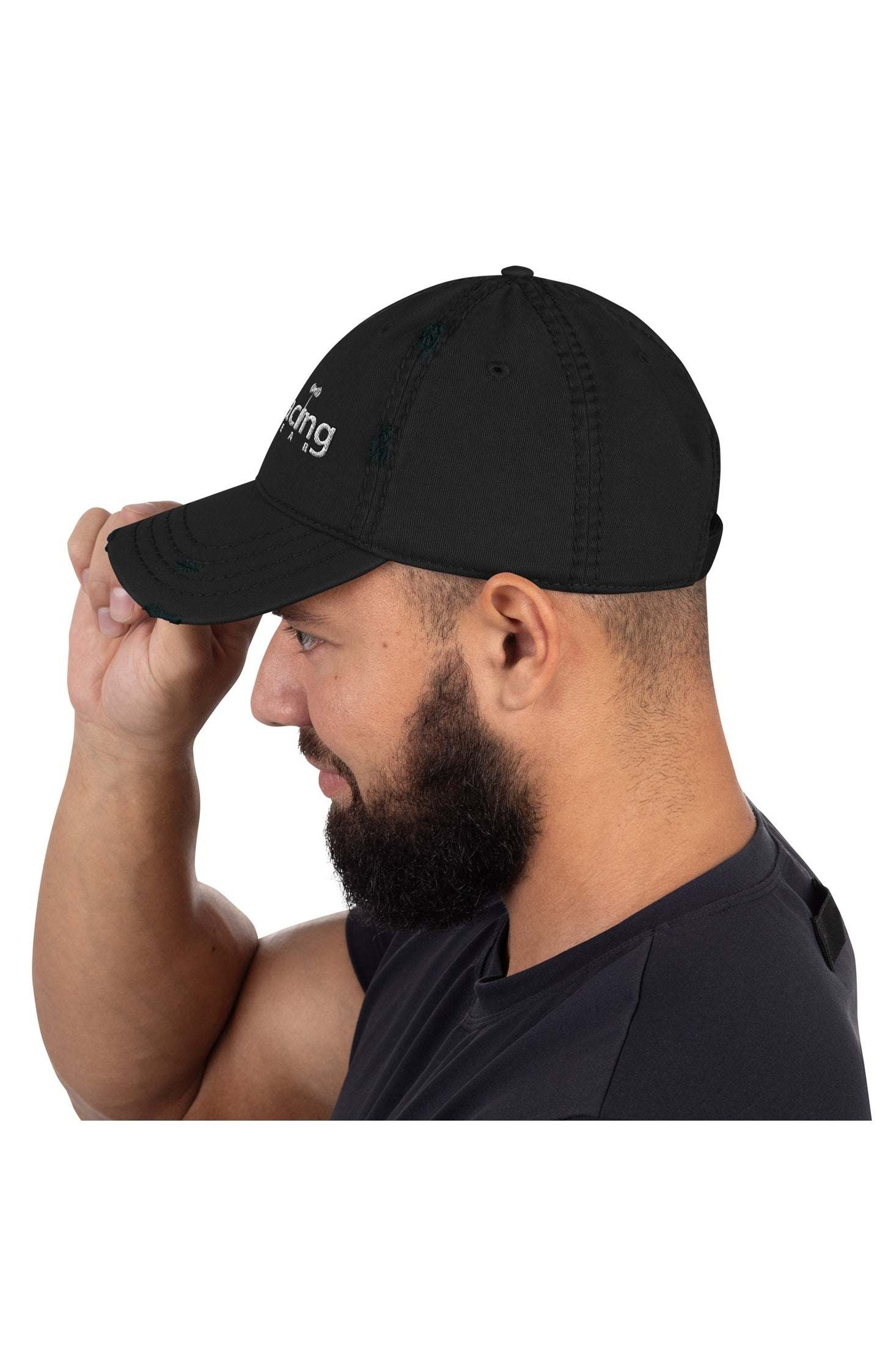 Baja Racing Gear Distressed Dad Hat