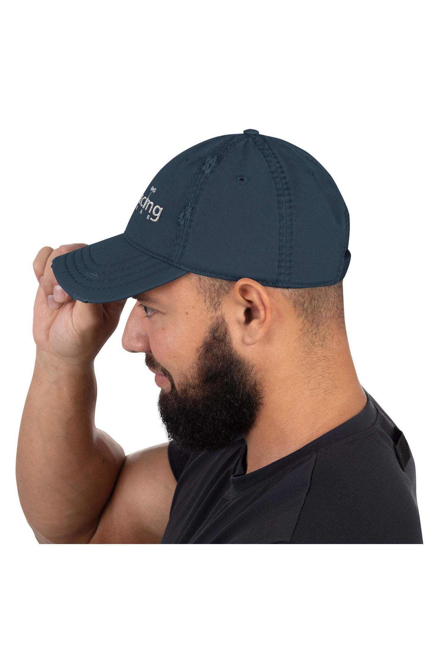 Baja Racing Gear Distressed Dad Hat