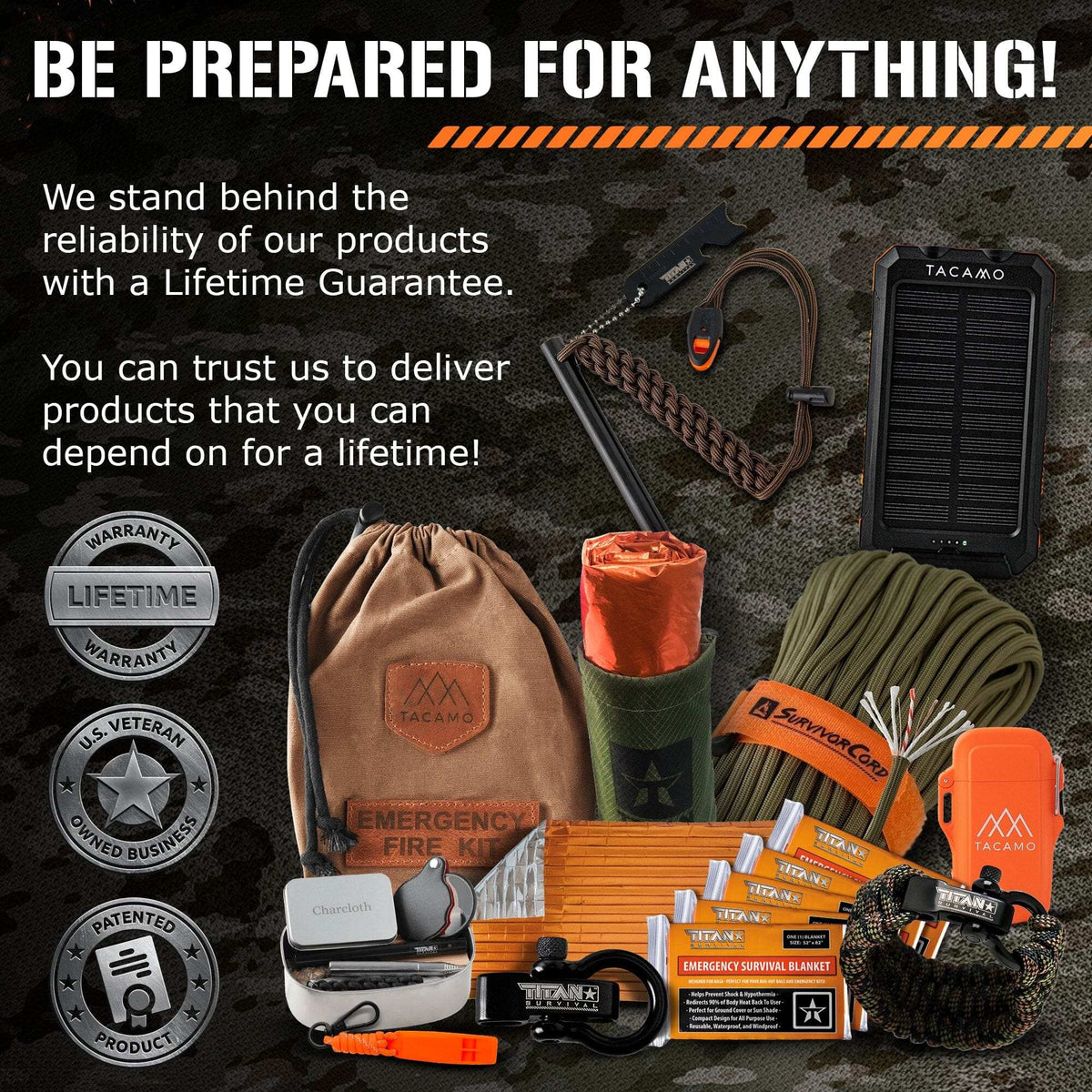 Emergency Whistles 2-Pack with SurvivorCord® lanyards for safety and signaling.