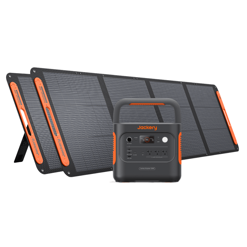 Jackery Solar Generator 2000 v2 compact home power station with 2042Wh capacity and 2200W output
