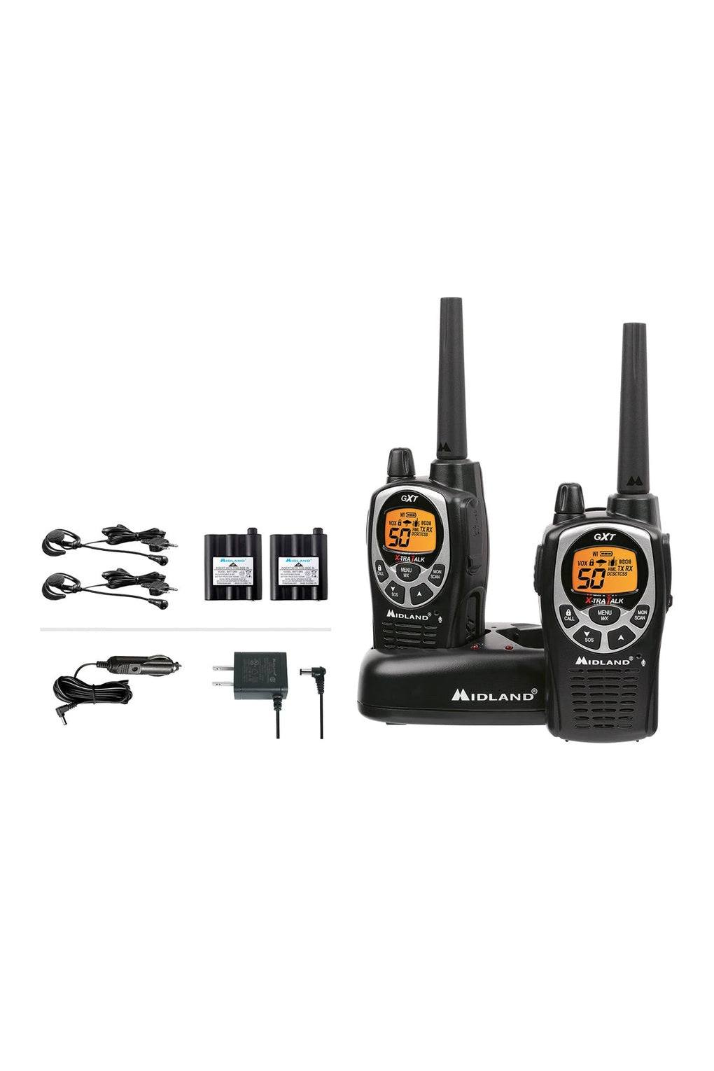 Midland GXT1000 Hand Held Radio (2 Pack) - GMRS