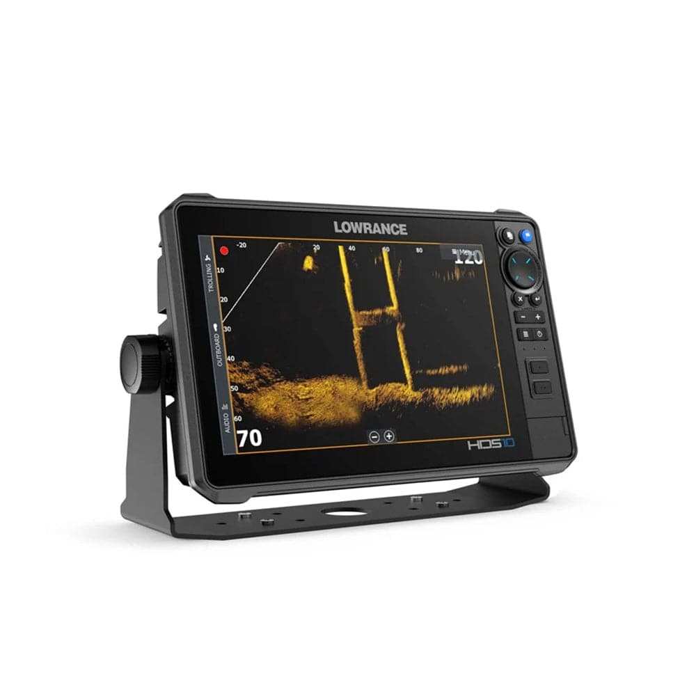 Lowrance HDS Pro 10 marine GPS with 10-inch SolarMAX IPS HD touchscreen and programmable buttons