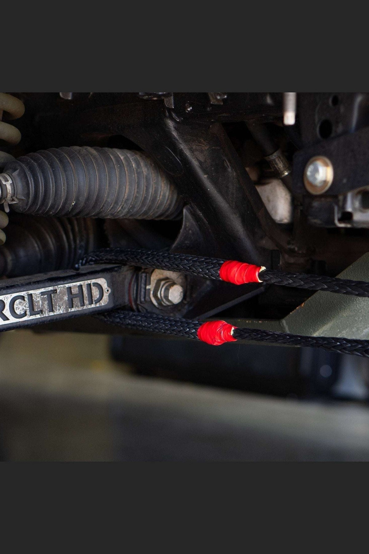 Hero Bridle in use as a recovery solution on a vehicle, showcasing its metal-edge-rated durability and versatility.