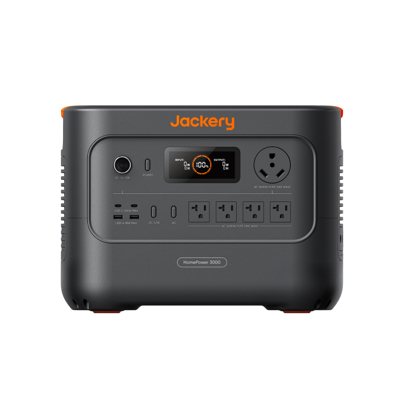 Jackery HomePower 3000 portable power station with 3072Wh capacity and 3600W output for home backup