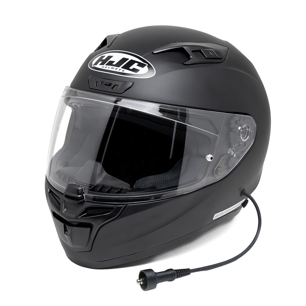 HJC i10 DOT Helmet -  Black - PCI Race Radios