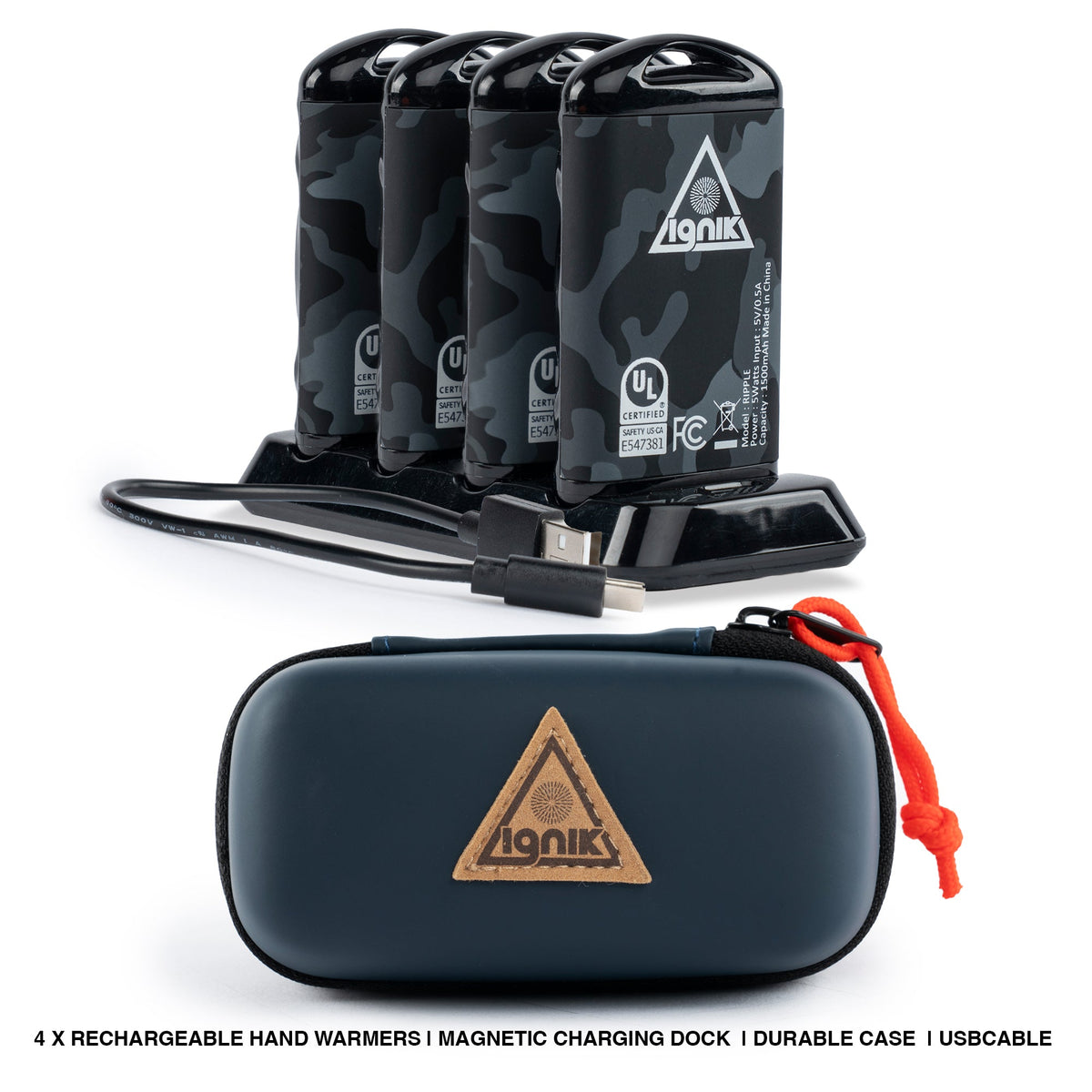 Ripple Rechargeable Hand Warmers 4-Pack