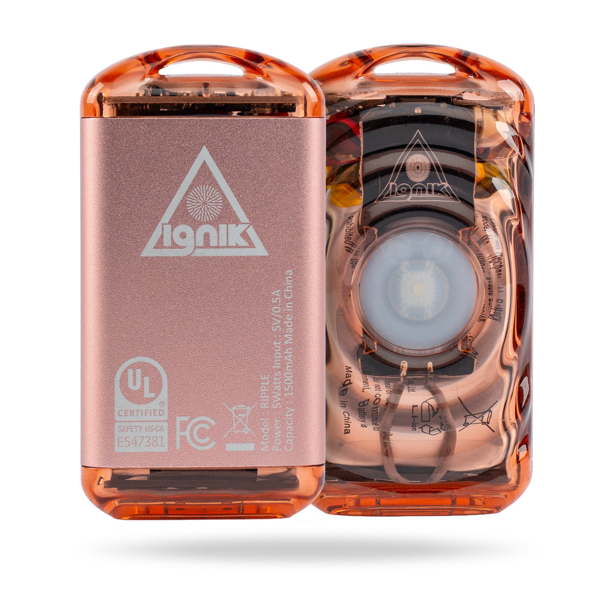 Ripple Rechargeable Hand Warmers 4-Pack - Peach
