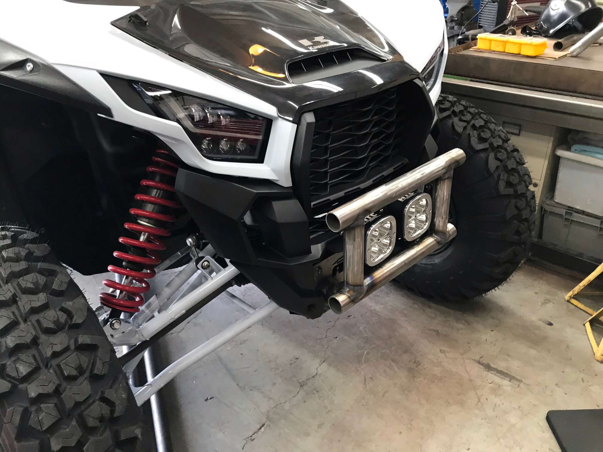 KRX Race Bumper - Heavy-Duty UTV Protection with Winch Mount Option