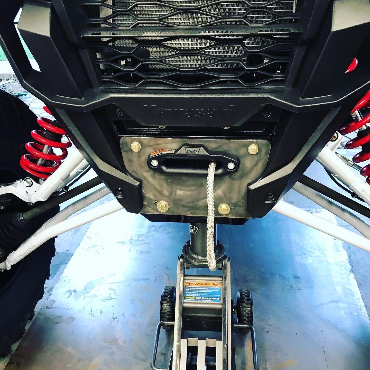 KRX Winch Plate for KRX 1000 - Durable Front Mount with Hardware