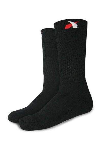 Black Impact Nomex Socks with Kevlar reinforcement for heat and flame resistance.