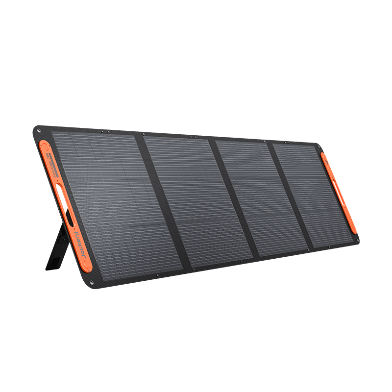 Jackery SolarSaga 200W portable solar panel with foldable stand and high-efficiency monocrystalline cells