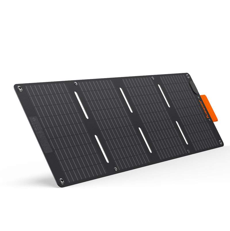 Jackery SolarSaga 40W mini solar panel folded compact lightweight portable with USB and DC ports for charging devices