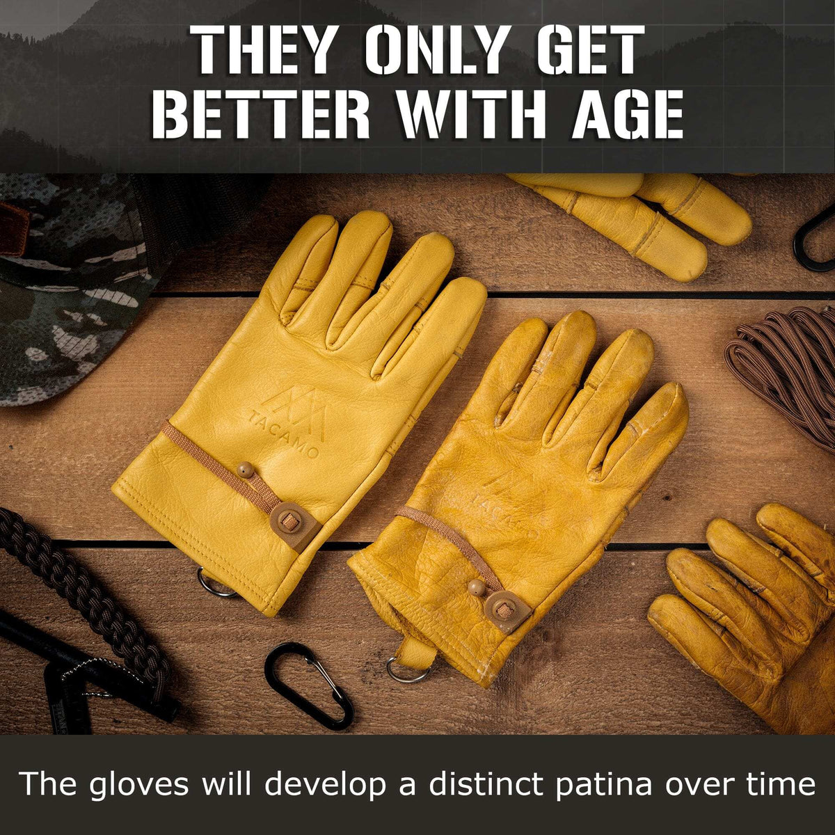 Leather Work Gloves - Durable 100% Cowhide for Men & Women