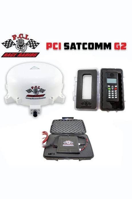 PCI SatComm G2 Race Radio Kit with handset and waterproof Pelican case.