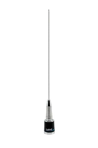 Laird 1/4 Wave Base Loaded Antenna with Spring, VHF/UHF 132-525 MHz, NMO Connector.