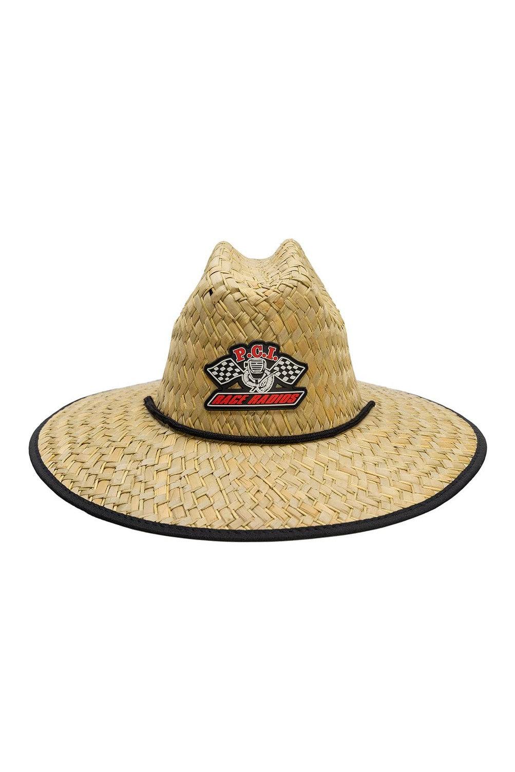 PCI Patriot Straw Hat with wide brim, perfect for sun protection.