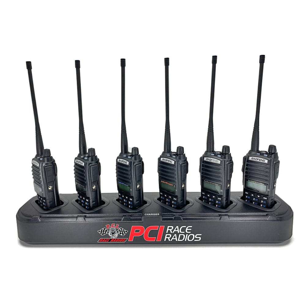 Slim 6-unit Baofeng Gang Charger for UV-82 radios