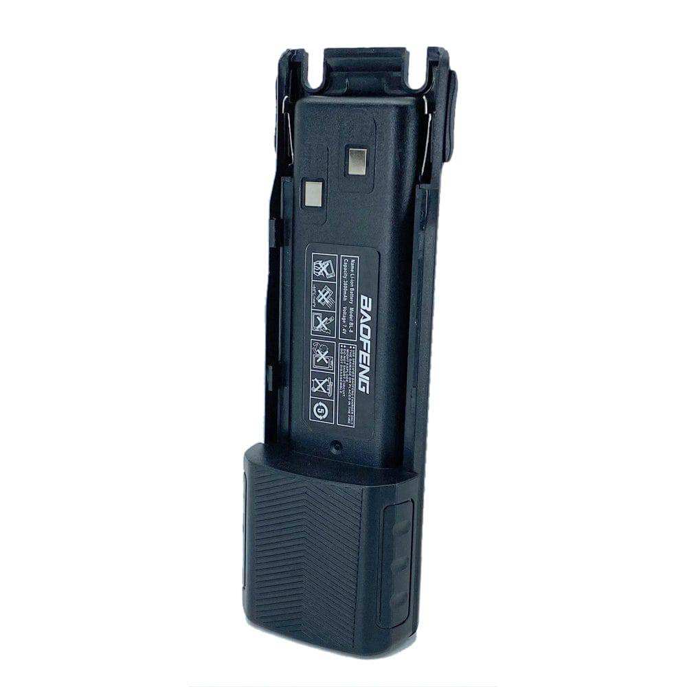 Baofeng UV-82 walkie-talkie with extended battery pack