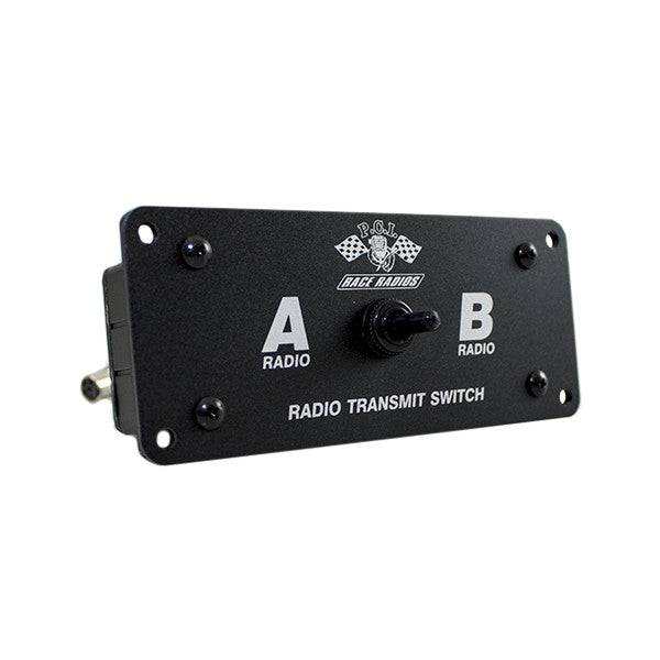Dual Radio switch box with dual microphone gain adjustments for seamless two radio input monitoring and Iridium PTT compatibility
